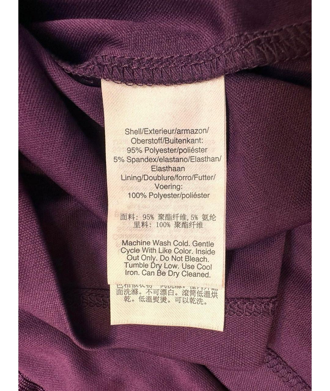 DKNY Фиолетовое полиэстеровое повседневное платье, фото 5