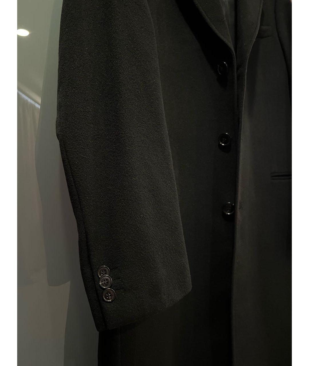 EMPORIO ARMANI Черное кашемировое пальто, фото 4
