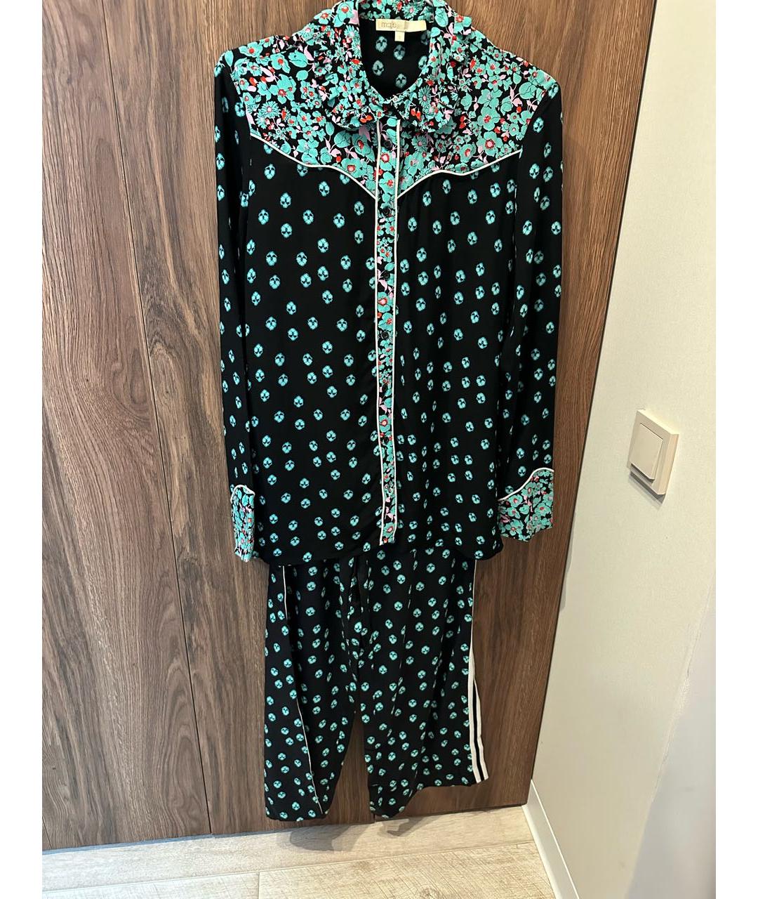 MAJE Черный хлопковый костюм с брюками, фото 8