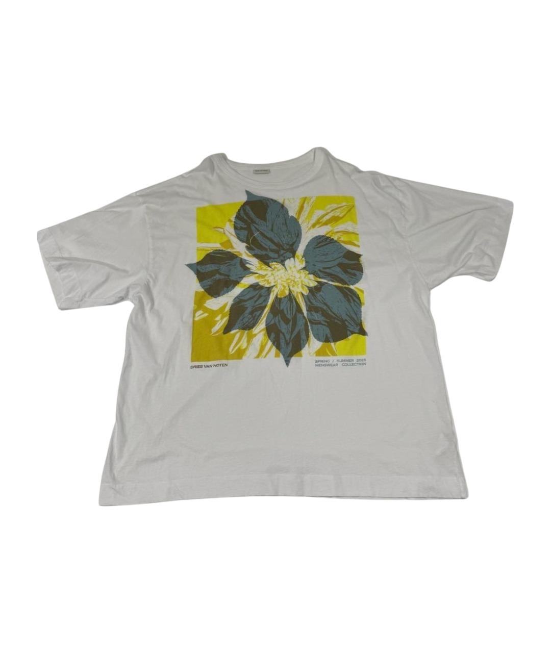 DRIES VAN NOTEN Белая хлопковая футболка, фото 2