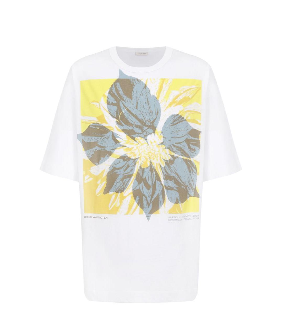 DRIES VAN NOTEN Белая хлопковая футболка, фото 1