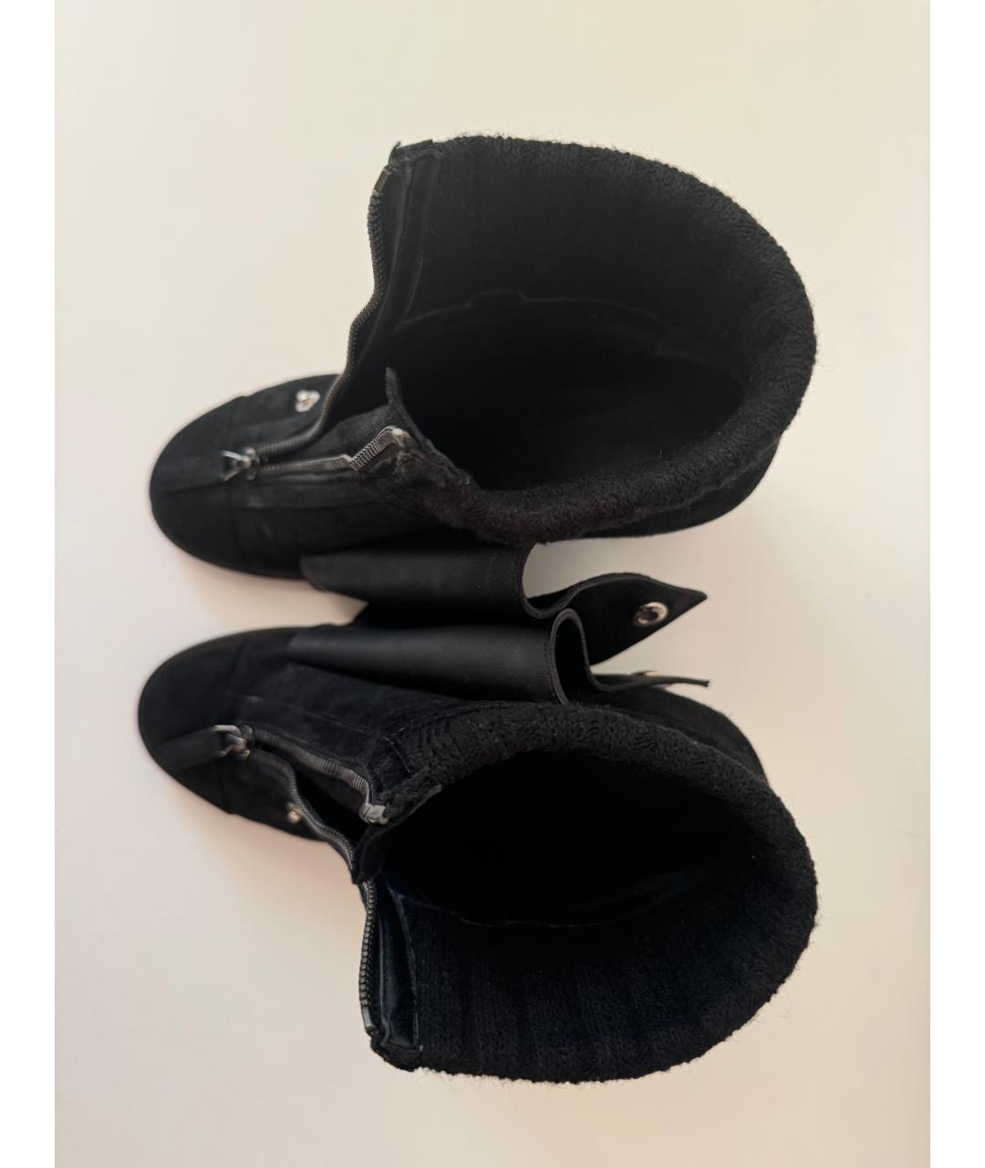 CHANEL Черные замшевые ботильоны, фото 3