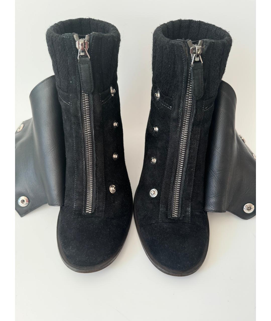 CHANEL Черные замшевые ботильоны, фото 6