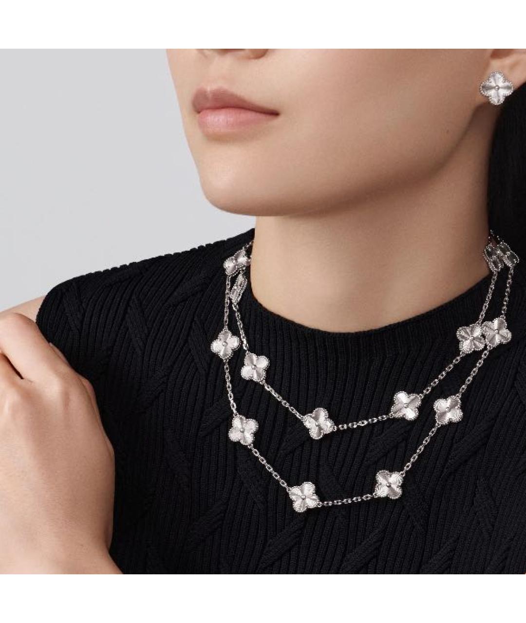 VAN CLEEF & ARPELS Серьги из белого золота, фото 4