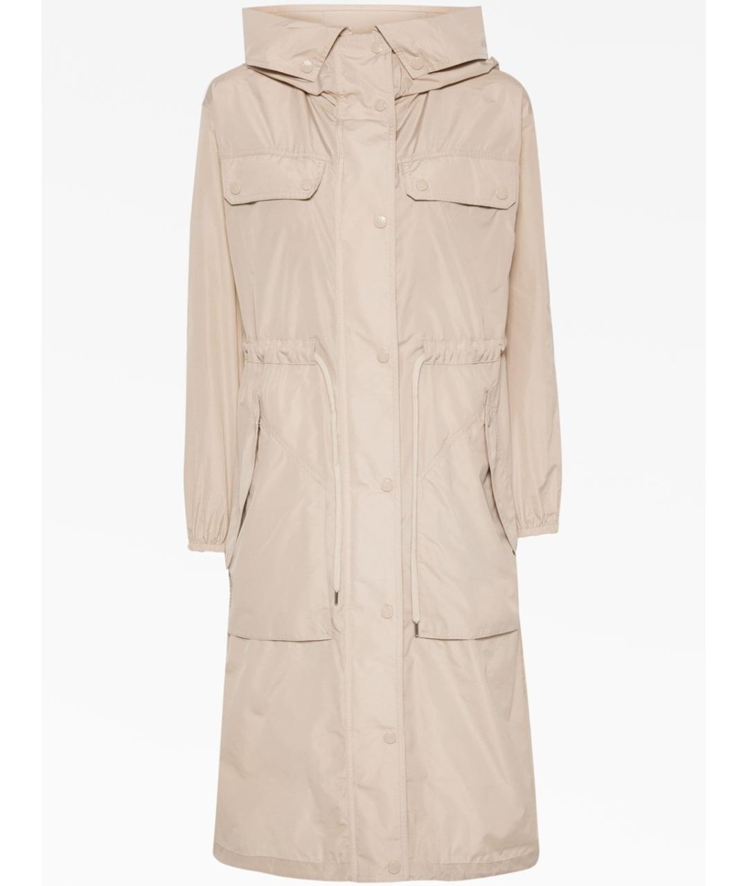 MONCLER Бежевая полиэстеровая парка, фото 3