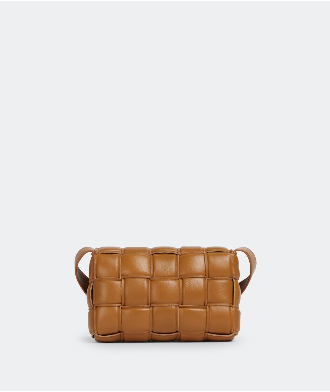 BOTTEGA VENETA Бежевая кожаная сумка через плечо, фото 3