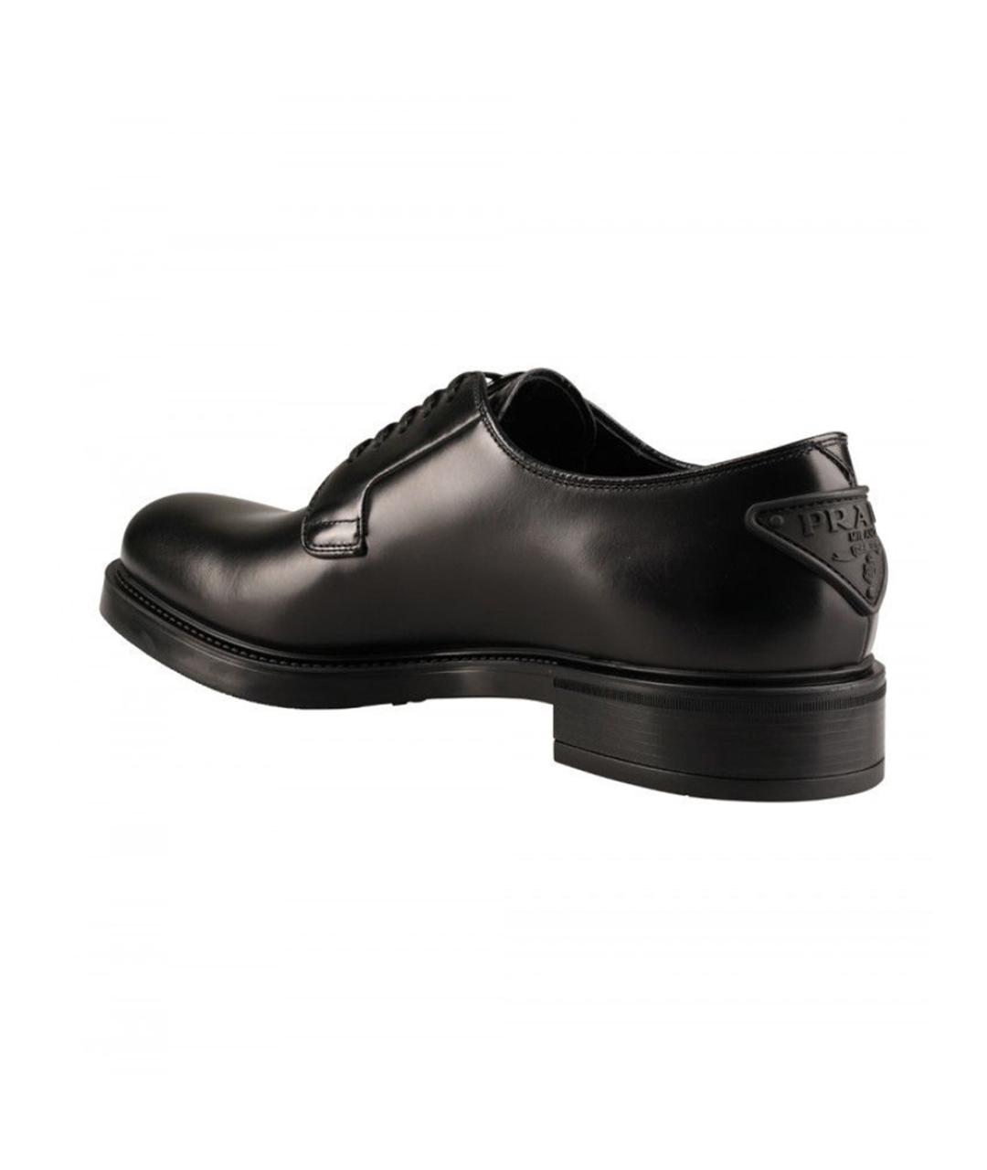 PRADA Черные кожаные туфли, фото 3