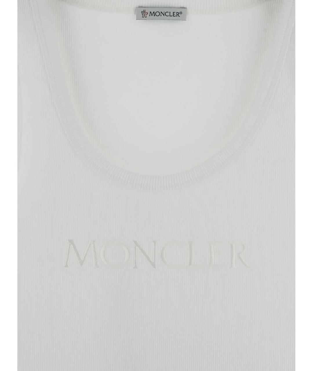 MONCLER Белая майка, фото 2