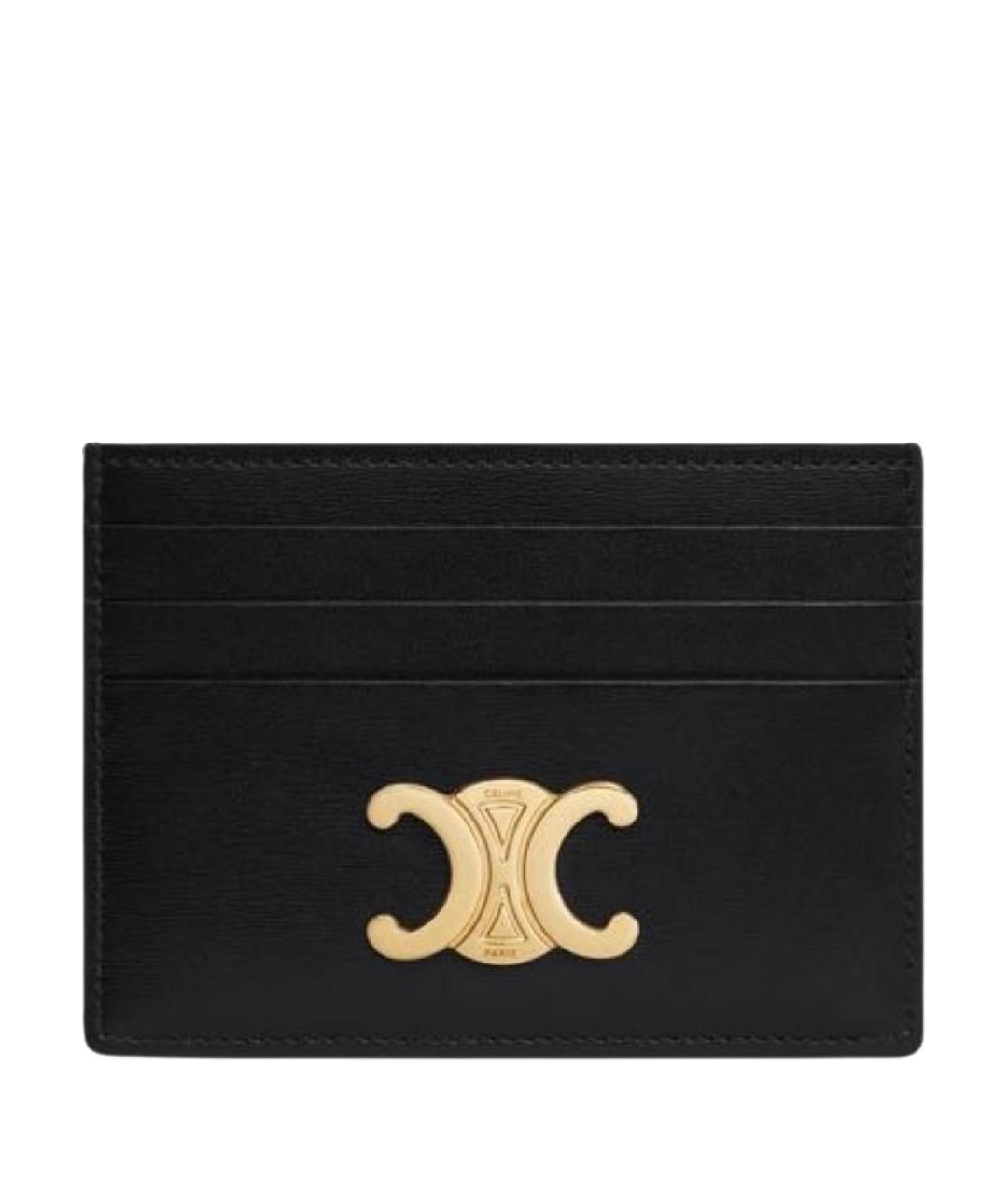 CELINE Черный кожаный кардхолдер, фото 1