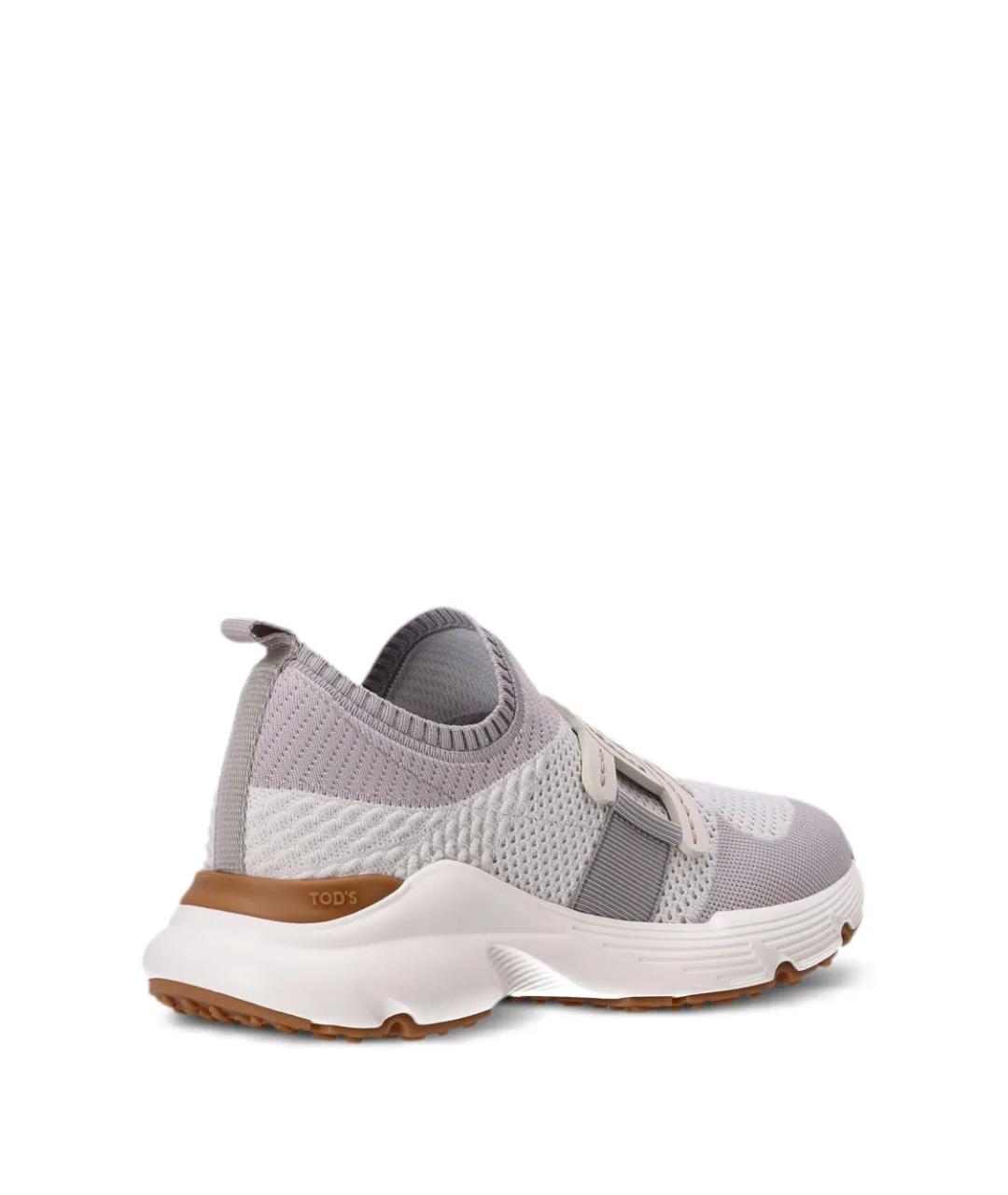TOD'S Серые текстильные кроссовки, фото 2