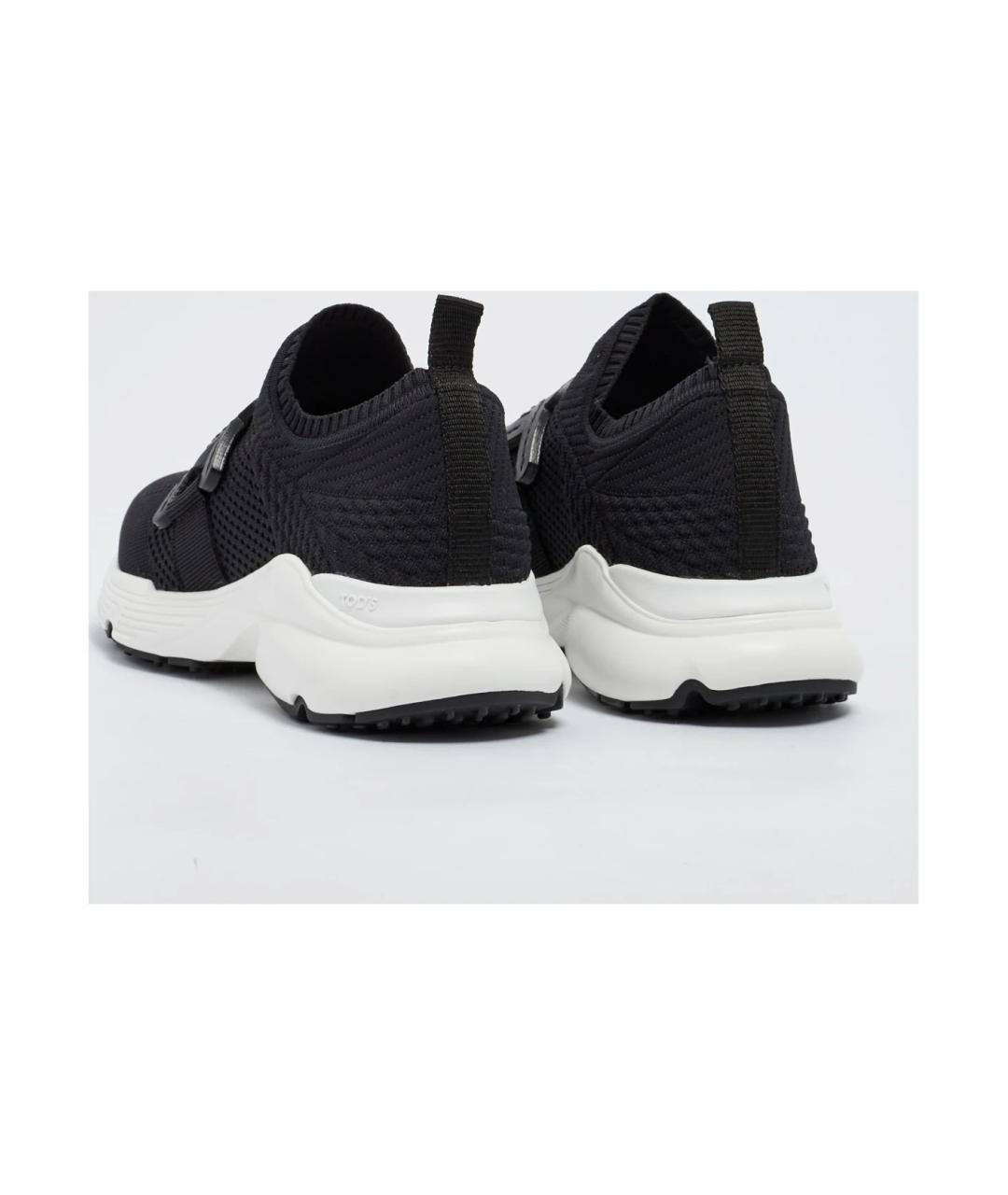 TOD'S Черные синтетические кроссовки, фото 2