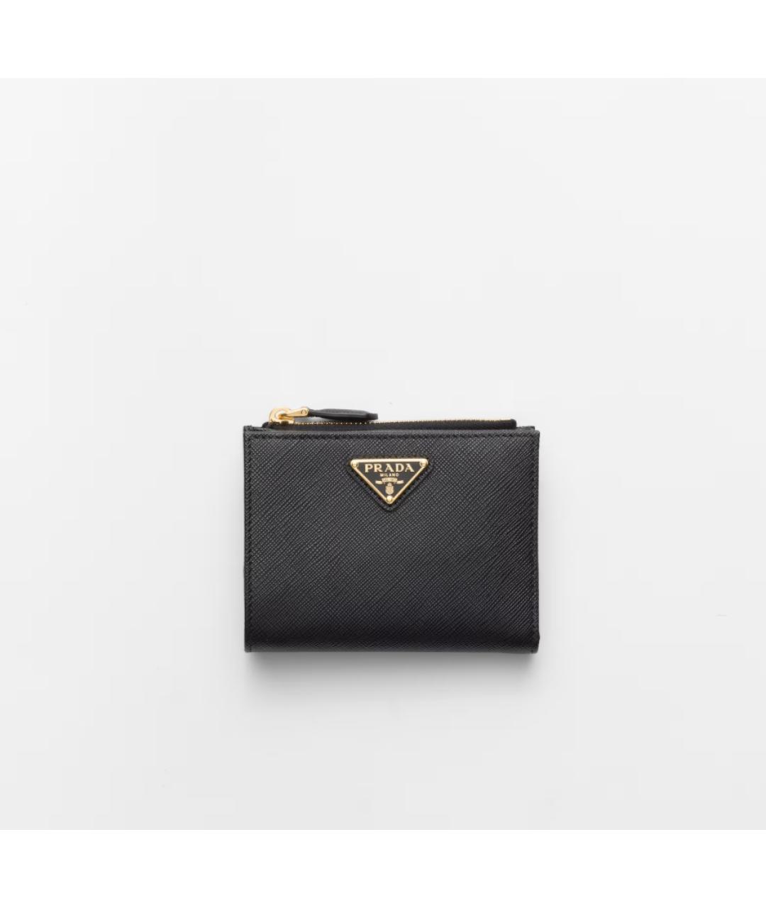 PRADA Черный кожаный кошелек, фото 6