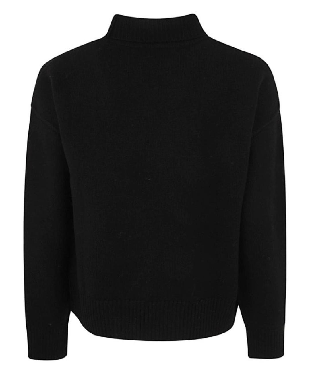 Ami Paris Черный шерстяной джемпер / свитер, фото 2