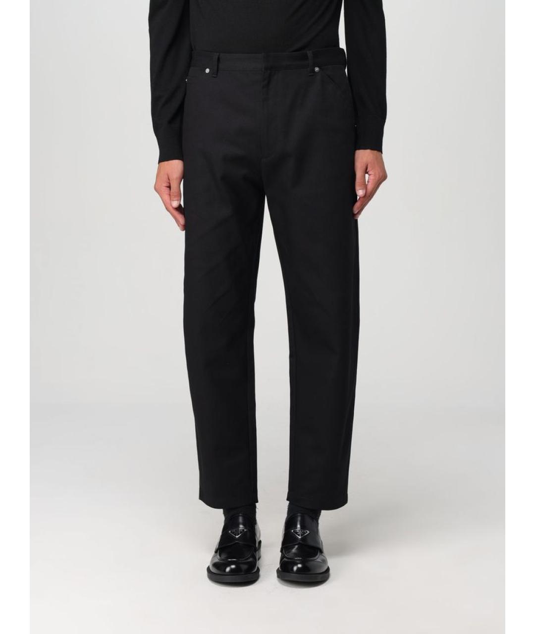 PRADA Черные повседневные брюки, фото 3