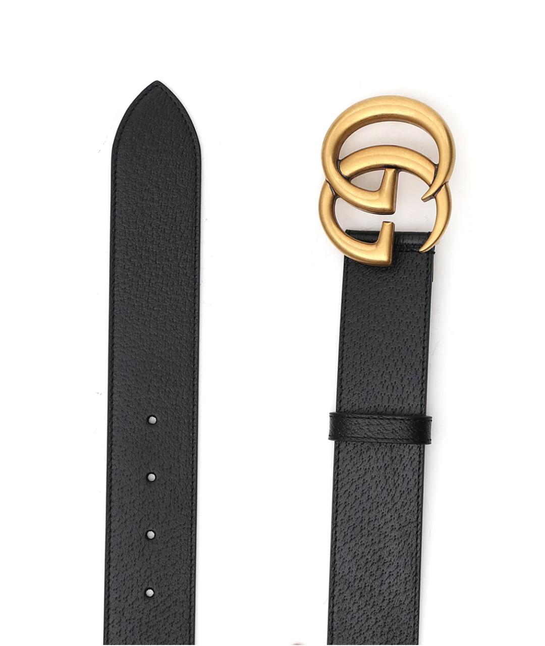 GUCCI Черный кожаный ремень, фото 2