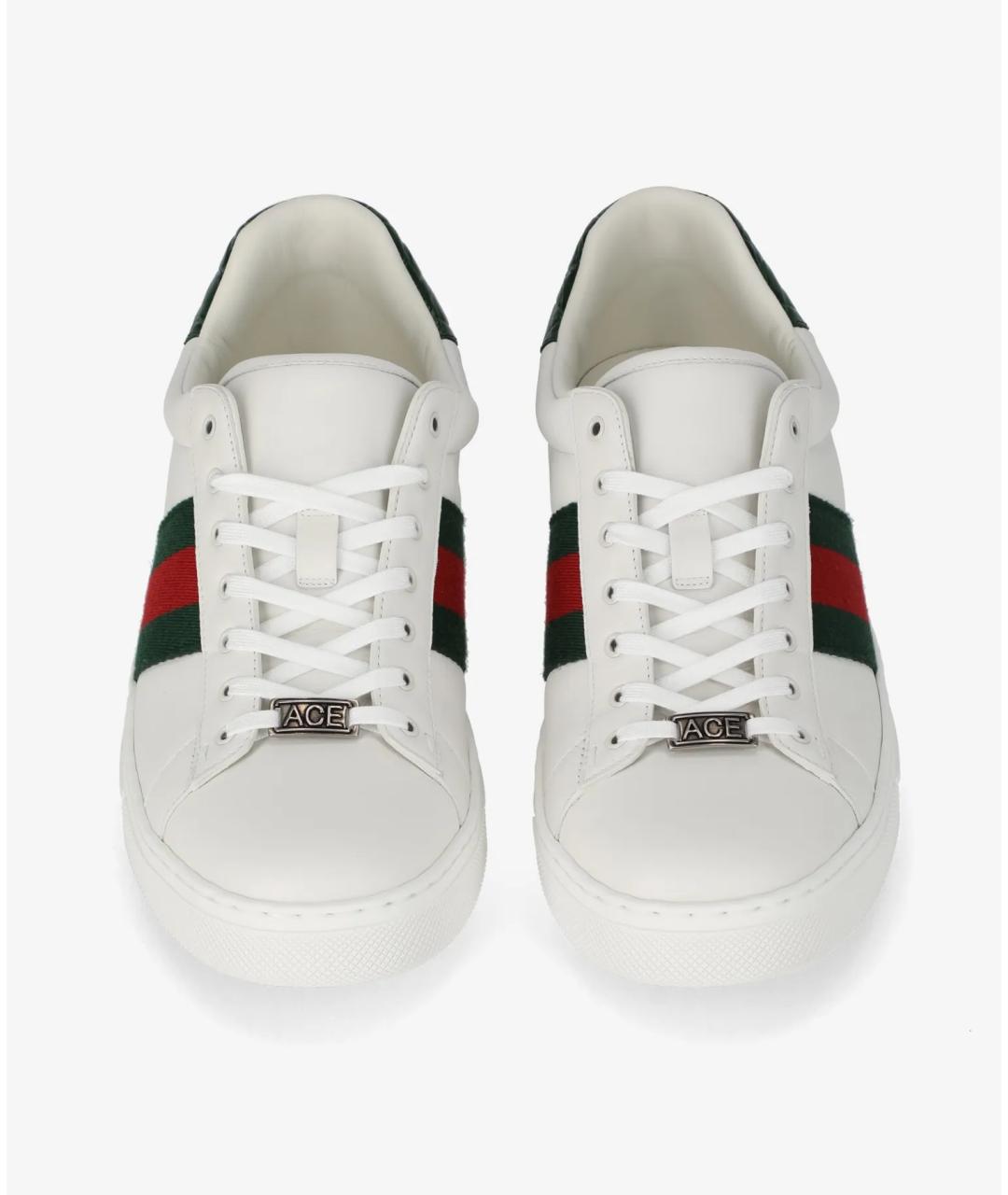 GUCCI Белые низкие кроссовки / кеды, фото 2