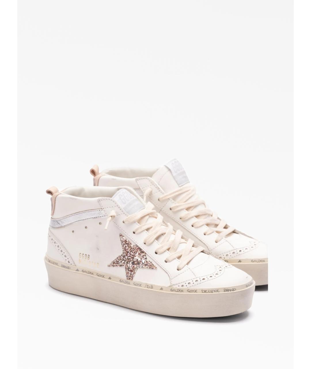GOLDEN GOOSE DELUXE BRAND Белые кожаные кроссовки, фото 2