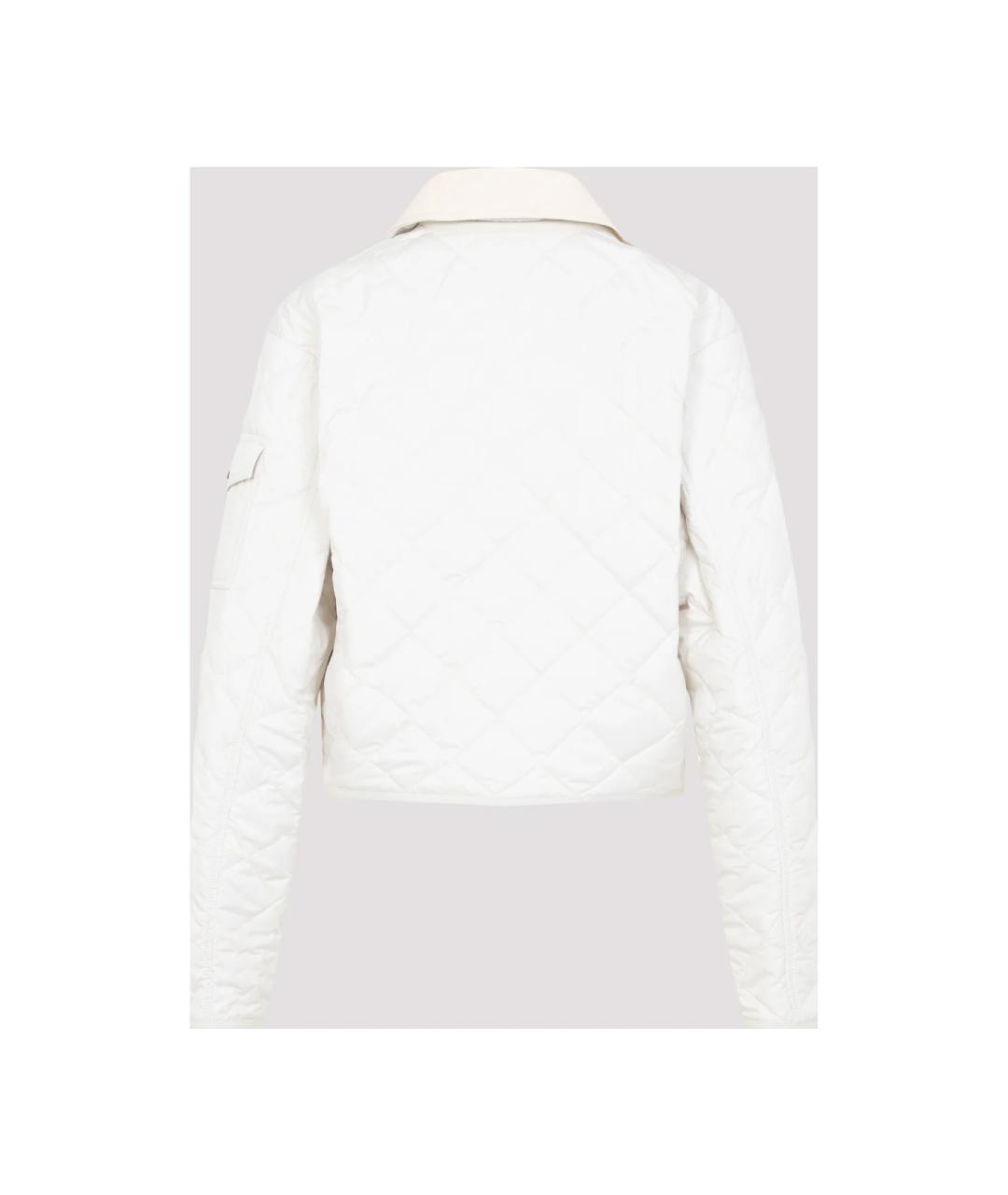MONCLER Белая полиамидовая куртка, фото 2
