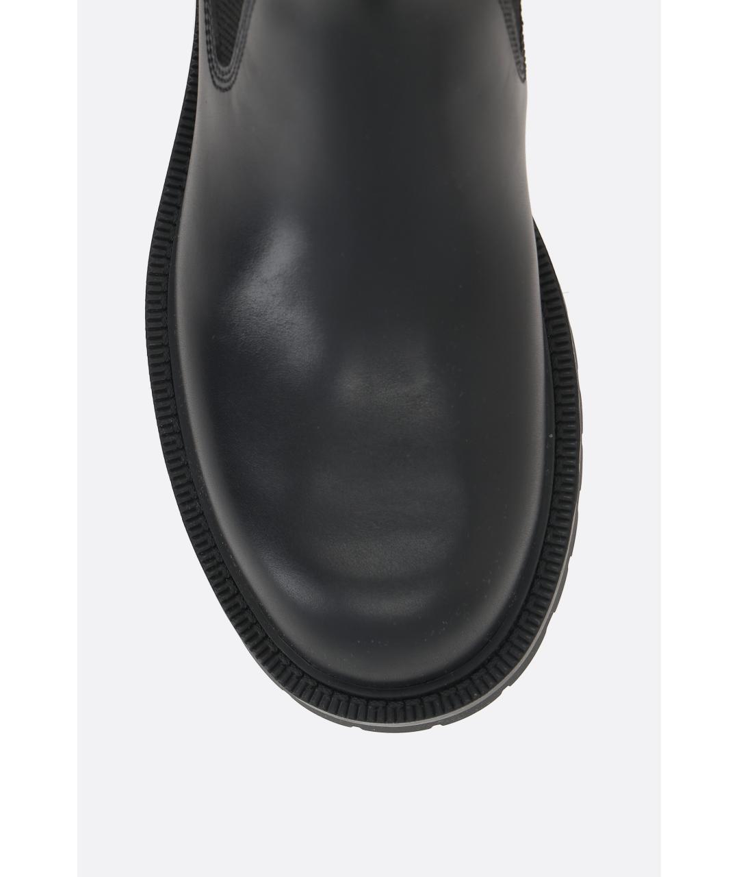 GUCCI Черные кожаные высокие ботинки, фото 4