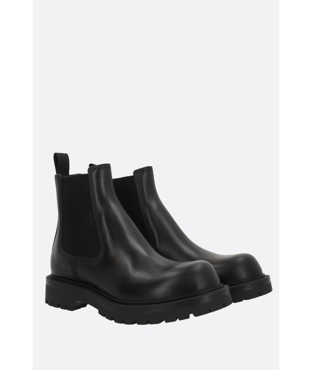 GUCCI Черные кожаные высокие ботинки, фото 2