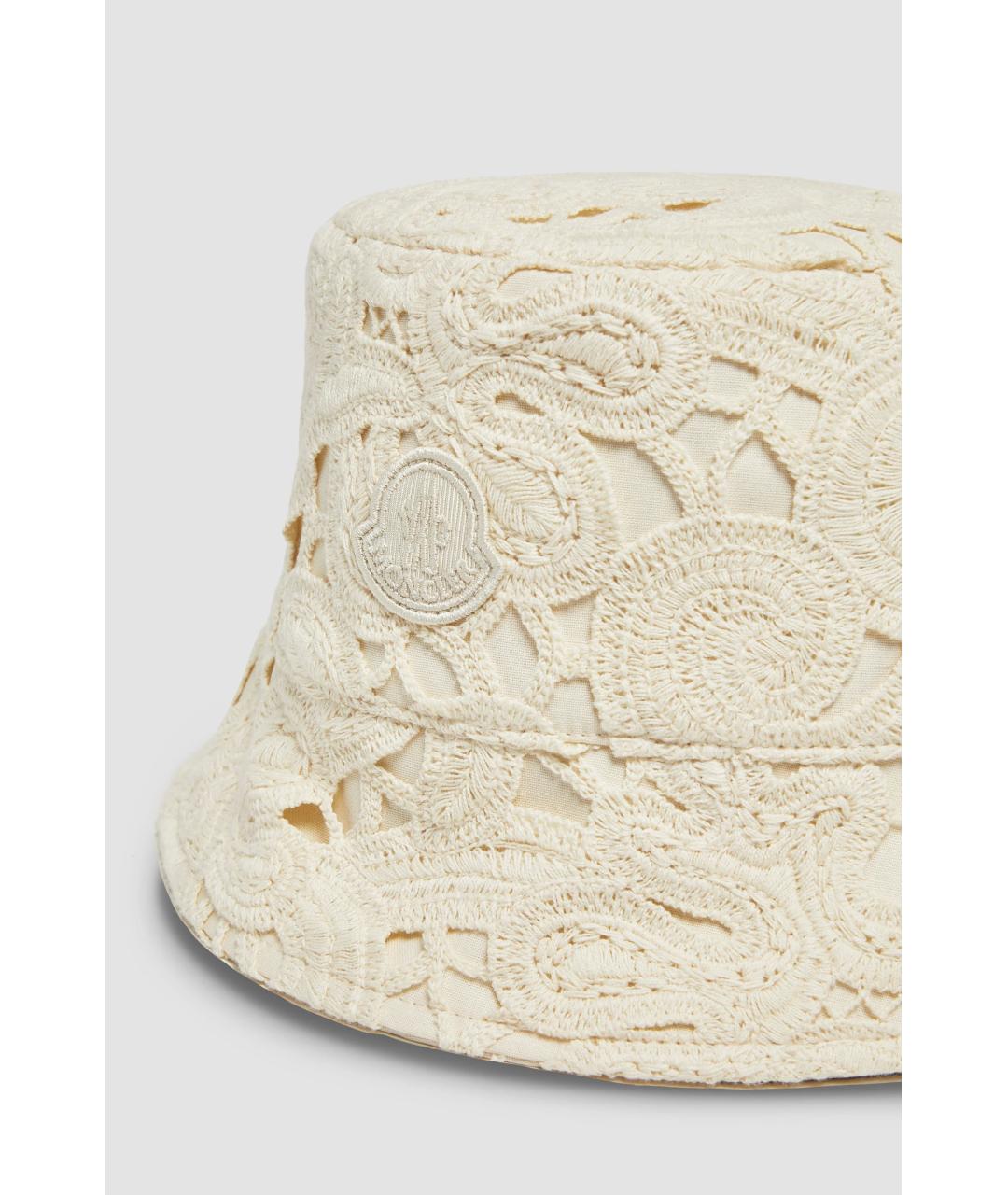 MONCLER Бежевая хлопковая панама, фото 3