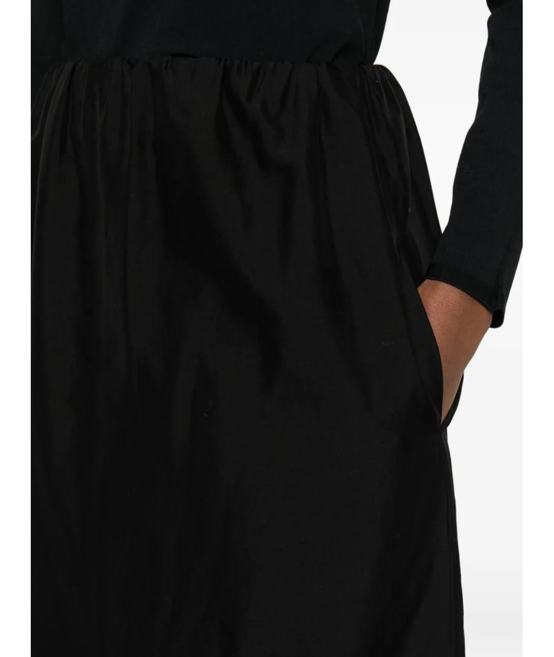 THE ROW Черная шелковая юбка макси, фото 5