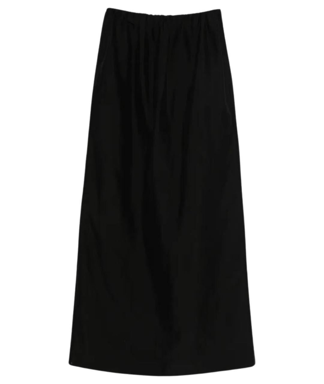 THE ROW Черная шелковая юбка макси, фото 1