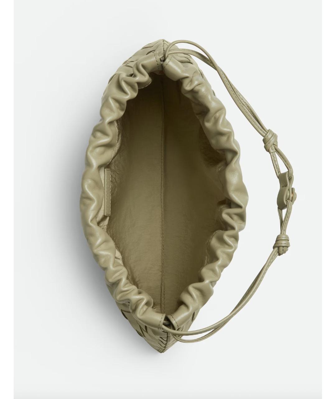 BOTTEGA VENETA Зеленая кожаная сумка через плечо, фото 3