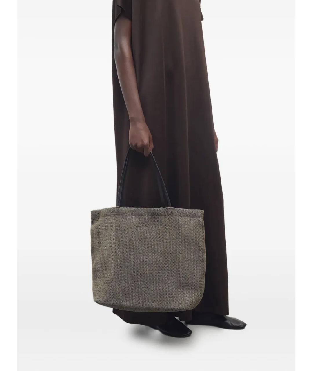 THE ROW Коричневая тканевая сумка через плечо, фото 2
