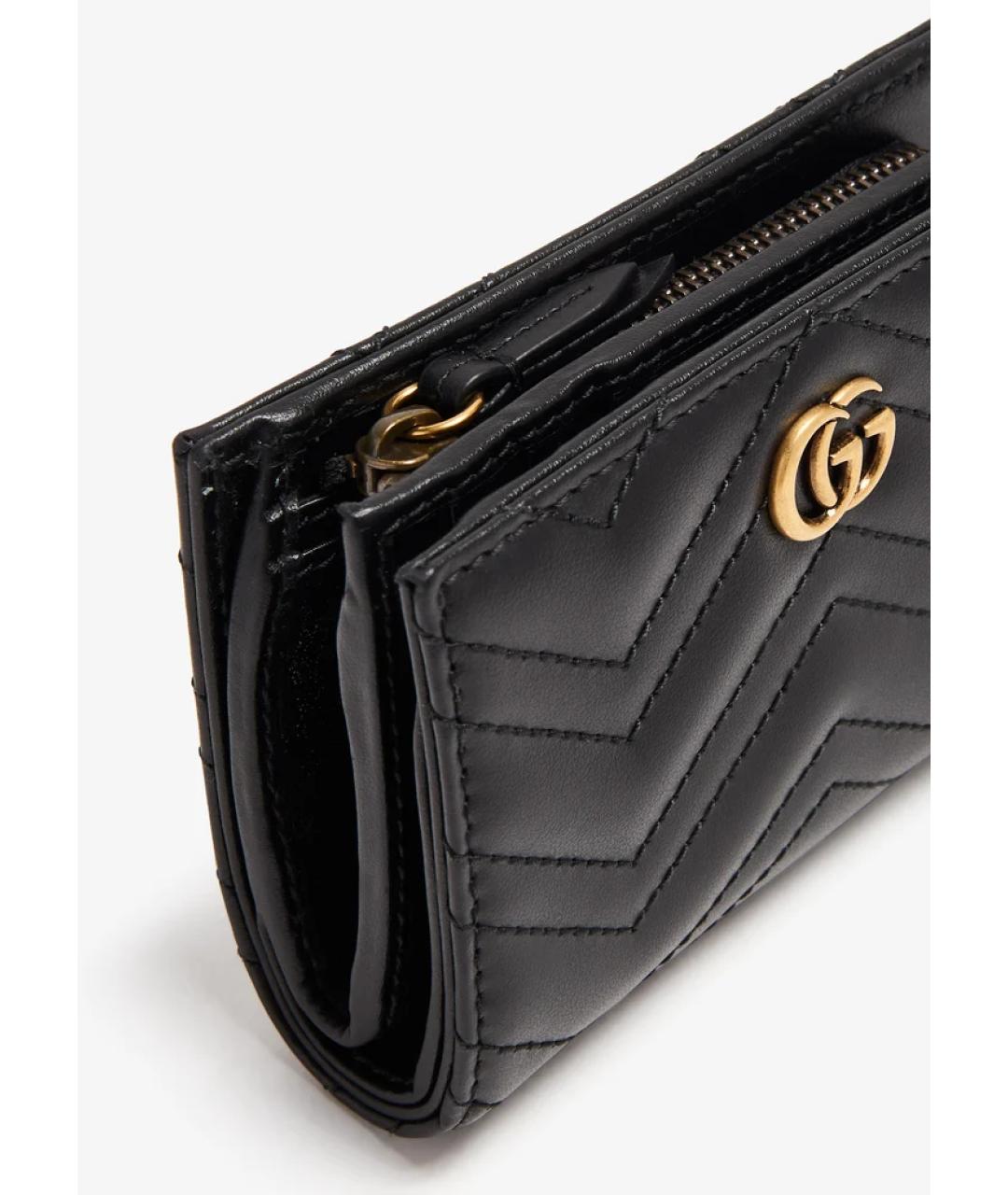 GUCCI Черный кожаный кошелек, фото 2