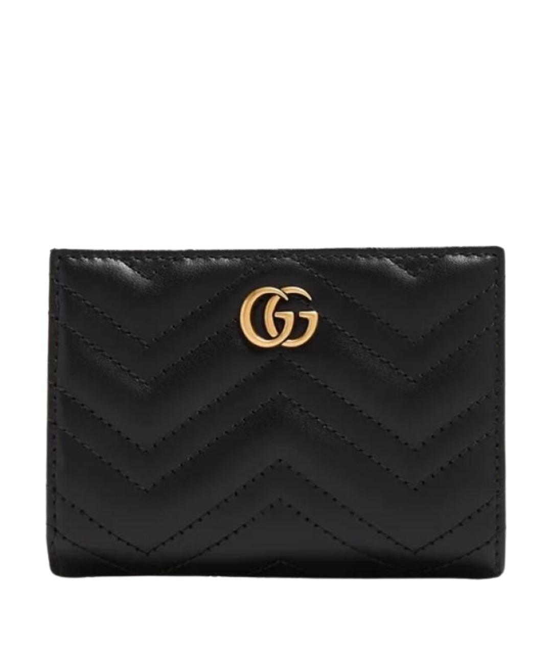 GUCCI Черный кожаный кошелек, фото 1