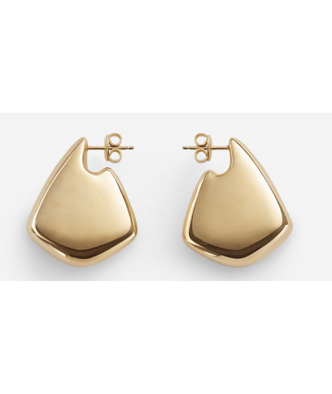 BOTTEGA VENETA Золотые серебряные серьги, фото 4