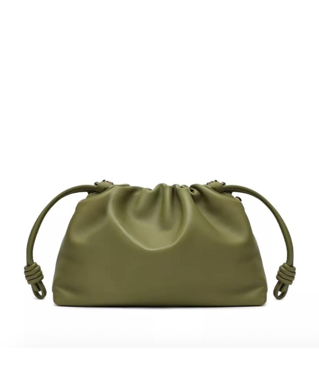LOEWE Зеленая кожаная сумка через плечо, фото 5