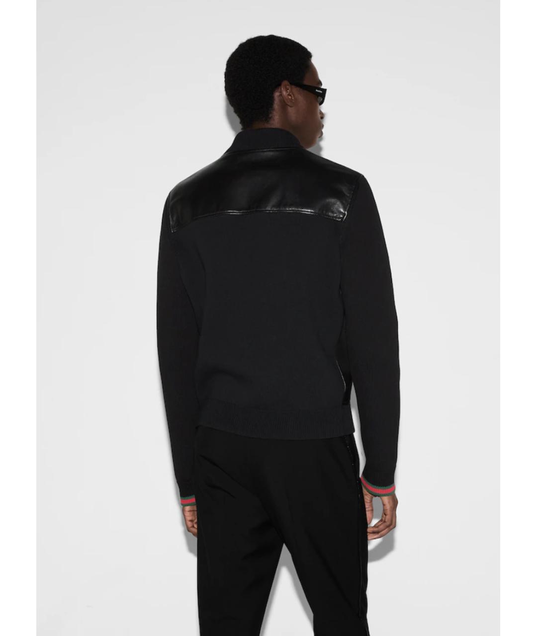 GUCCI Черная кожаная куртка, фото 5