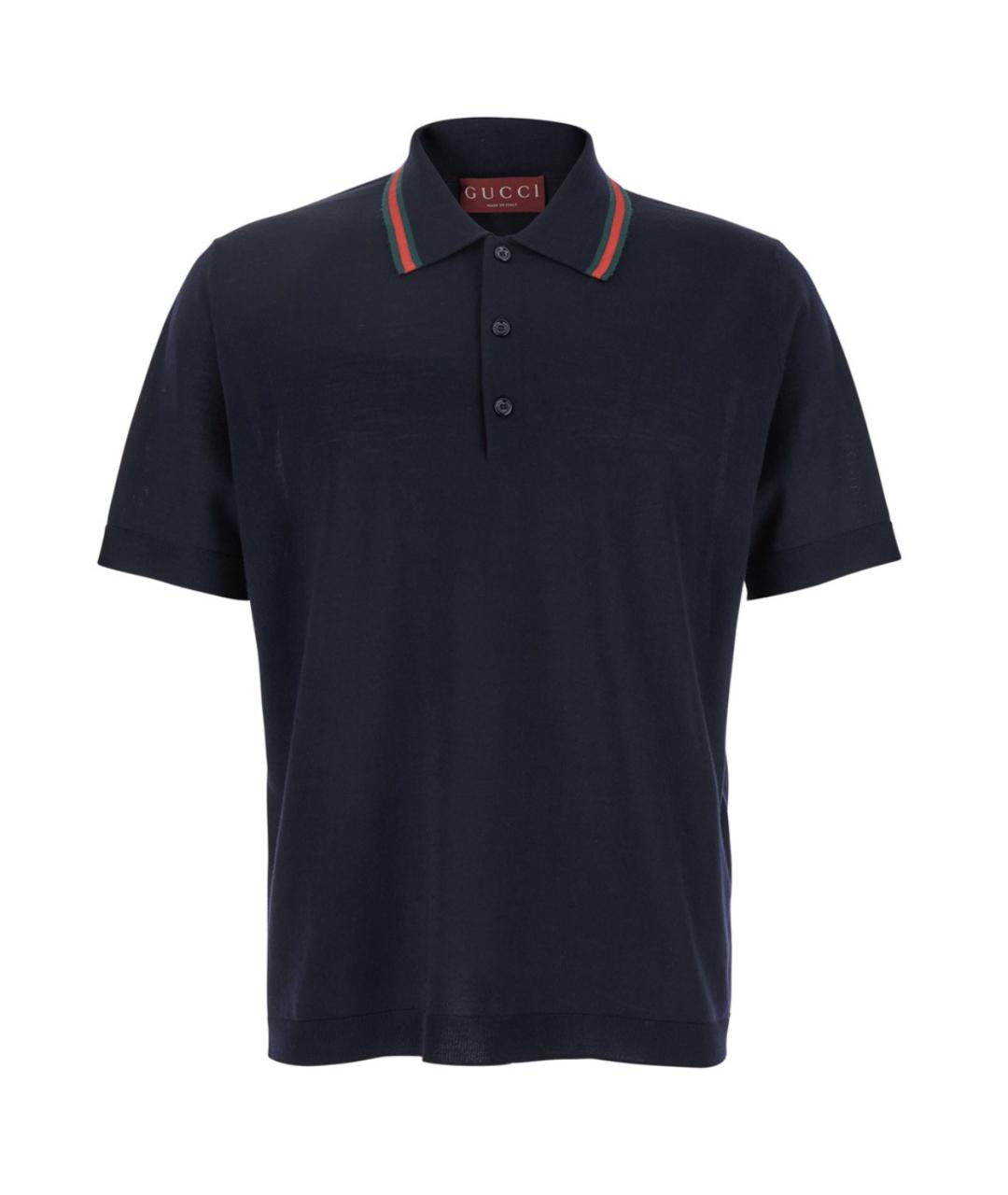 GUCCI Темно-синий шерстяной джемпер / свитер, фото 1