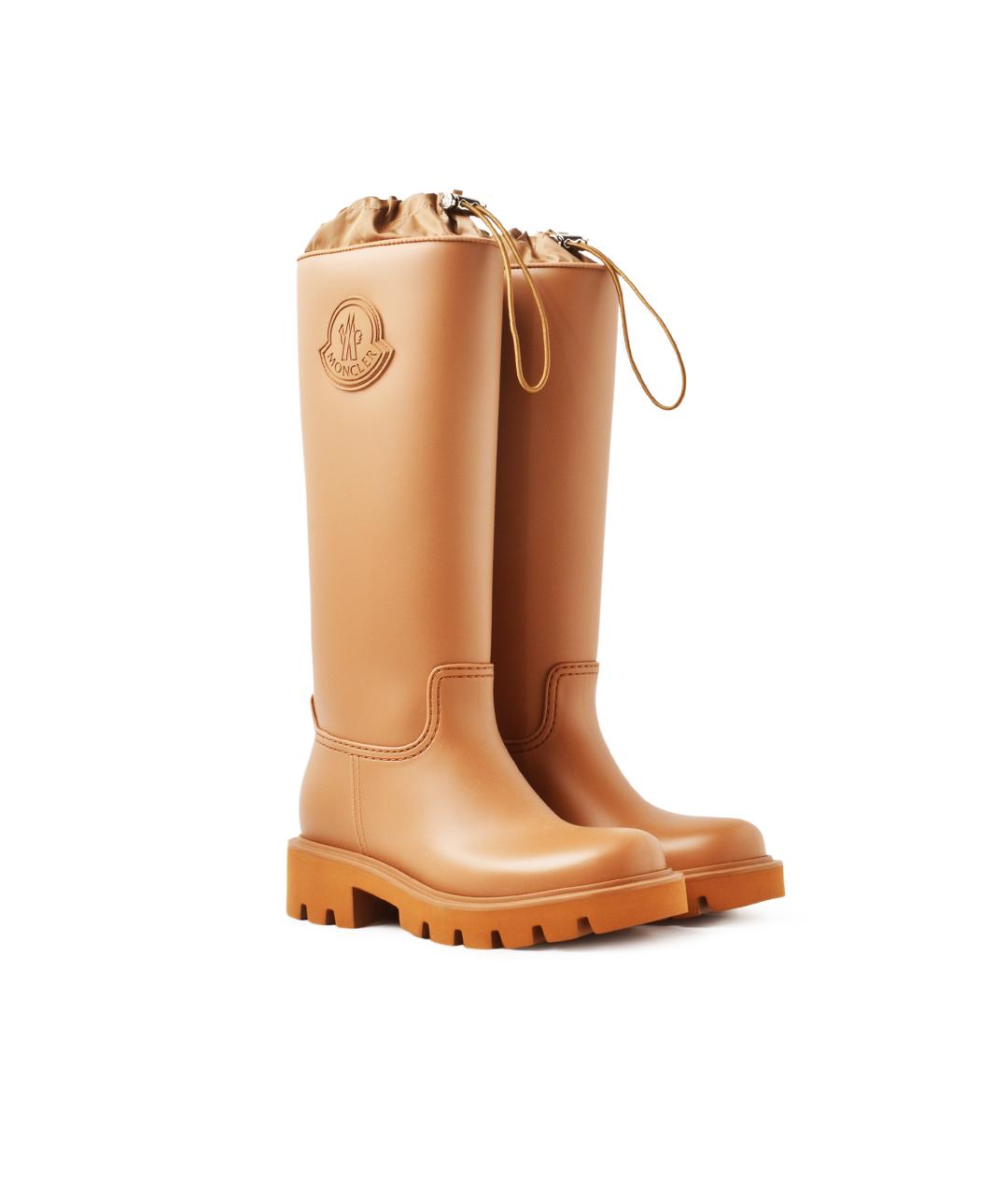 MONCLER Бежевые сапоги, фото 2