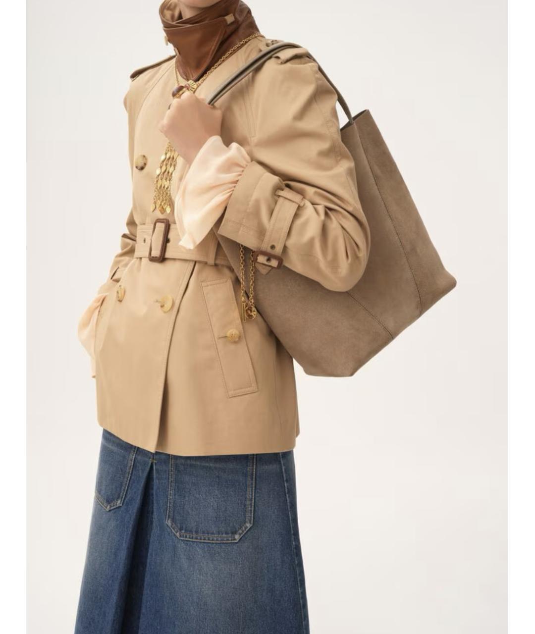 CHLOE Замшевая сумка тоут, фото 3