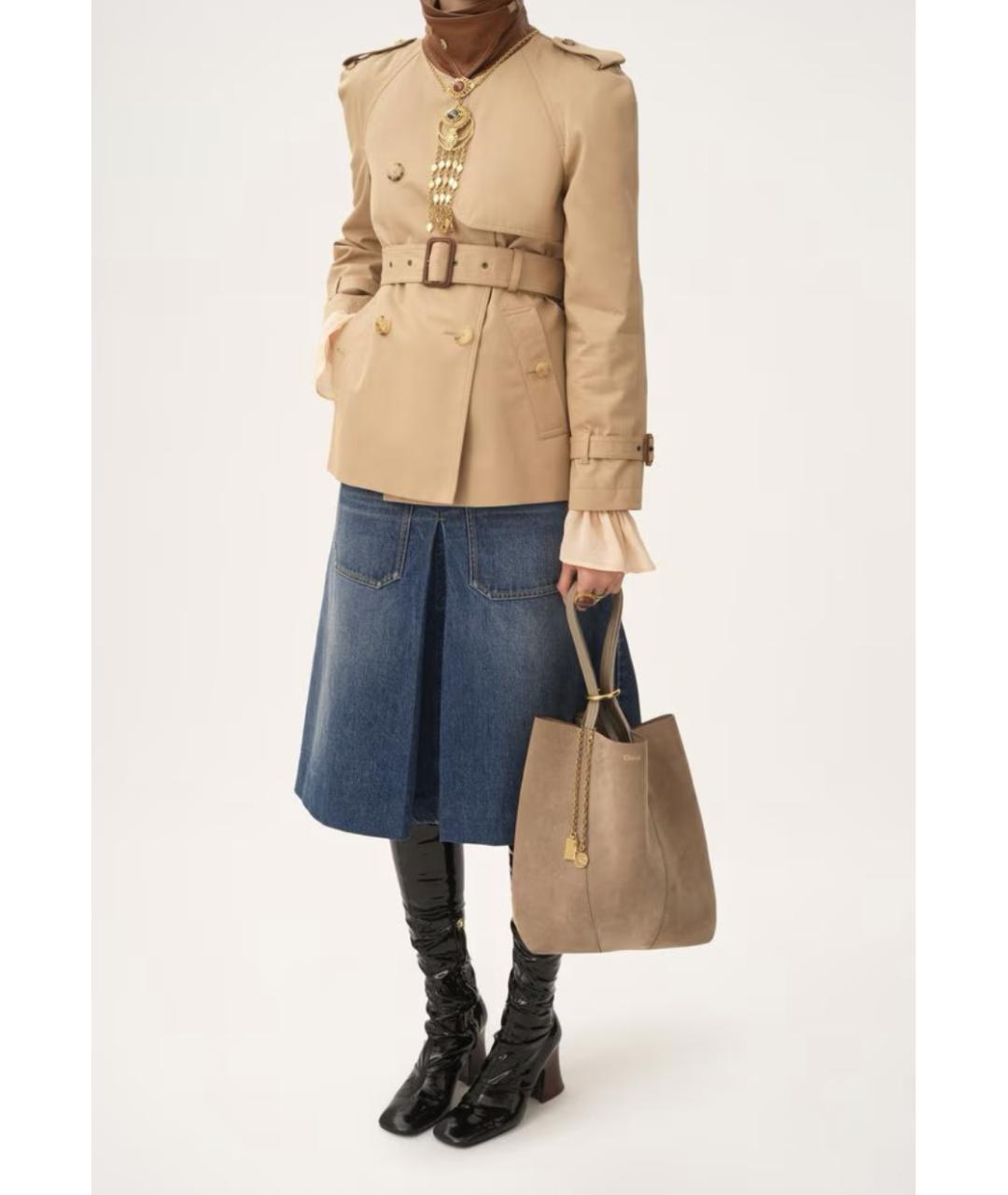 CHLOE Замшевая сумка тоут, фото 7