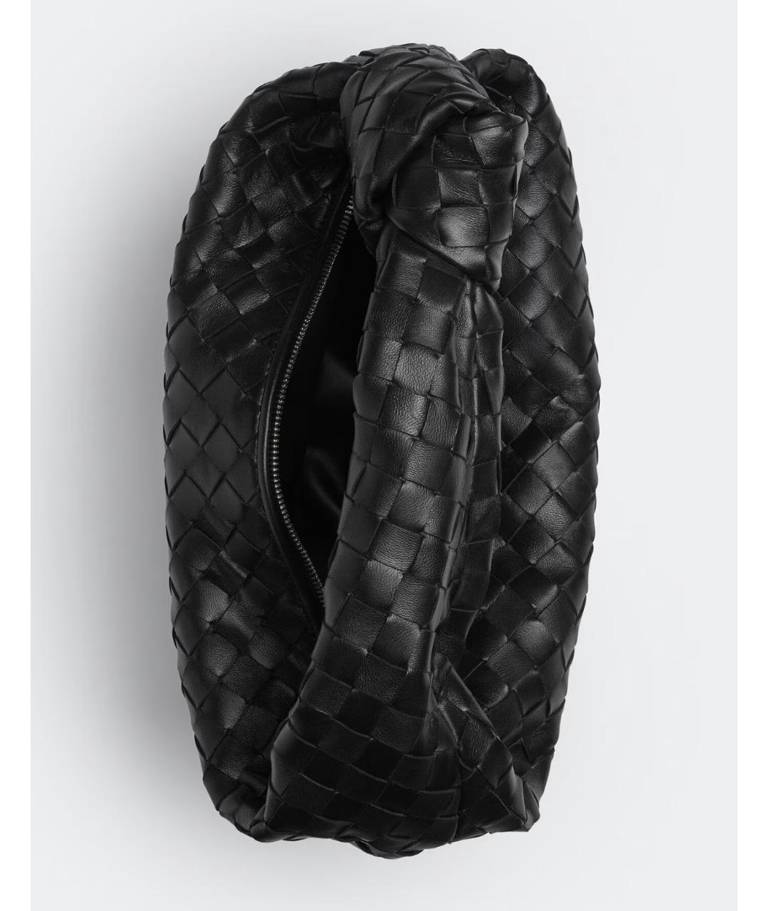 BOTTEGA VENETA Черная кожаная сумка через плечо, фото 3