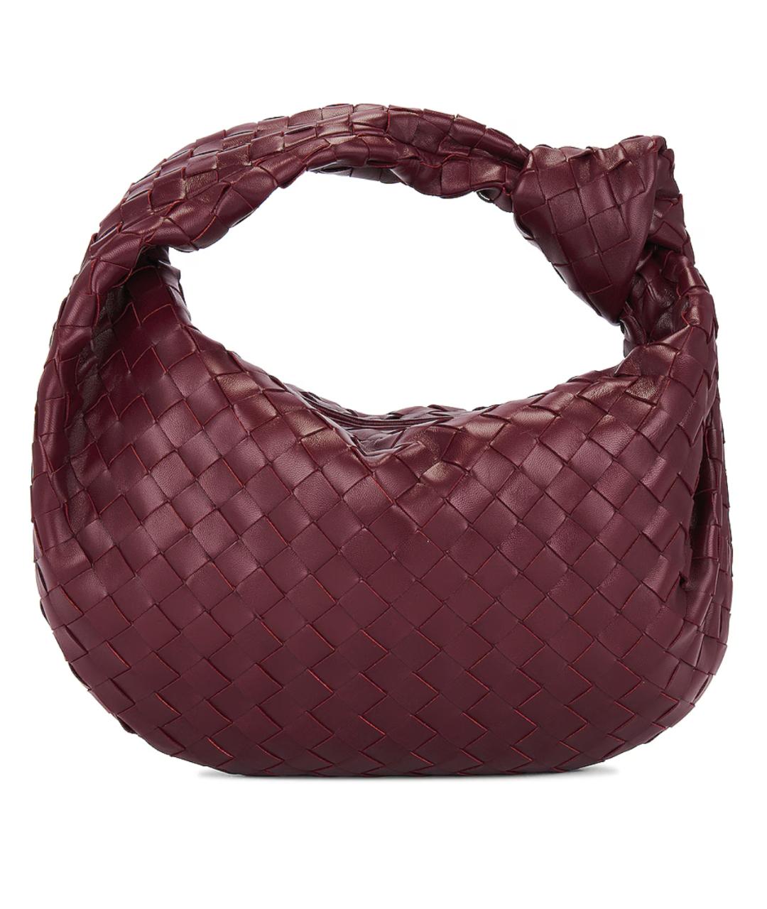 BOTTEGA VENETA Бордовая кожаная сумка через плечо, фото 3