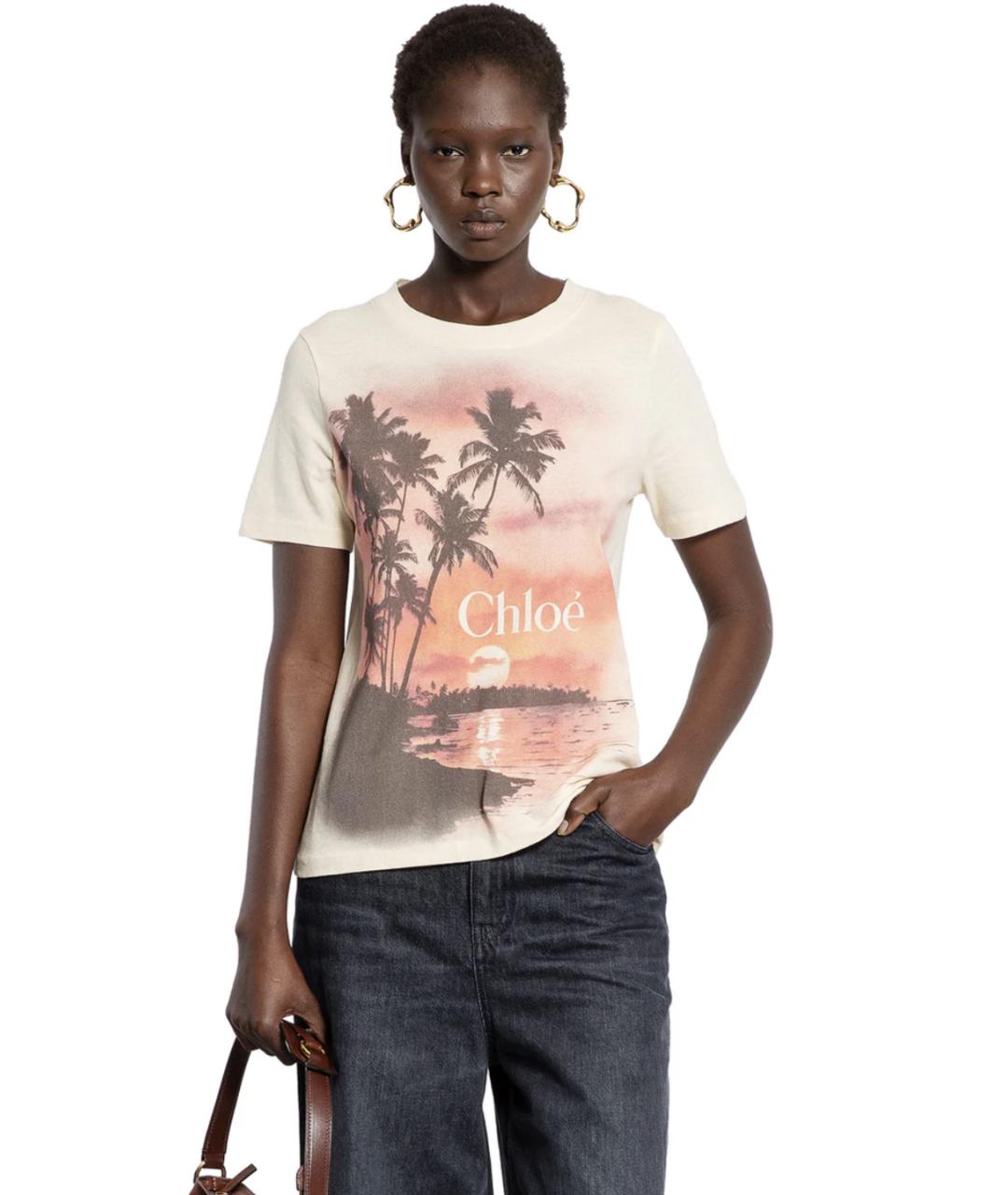 CHLOE Мульти хлопковая футболка, фото 2