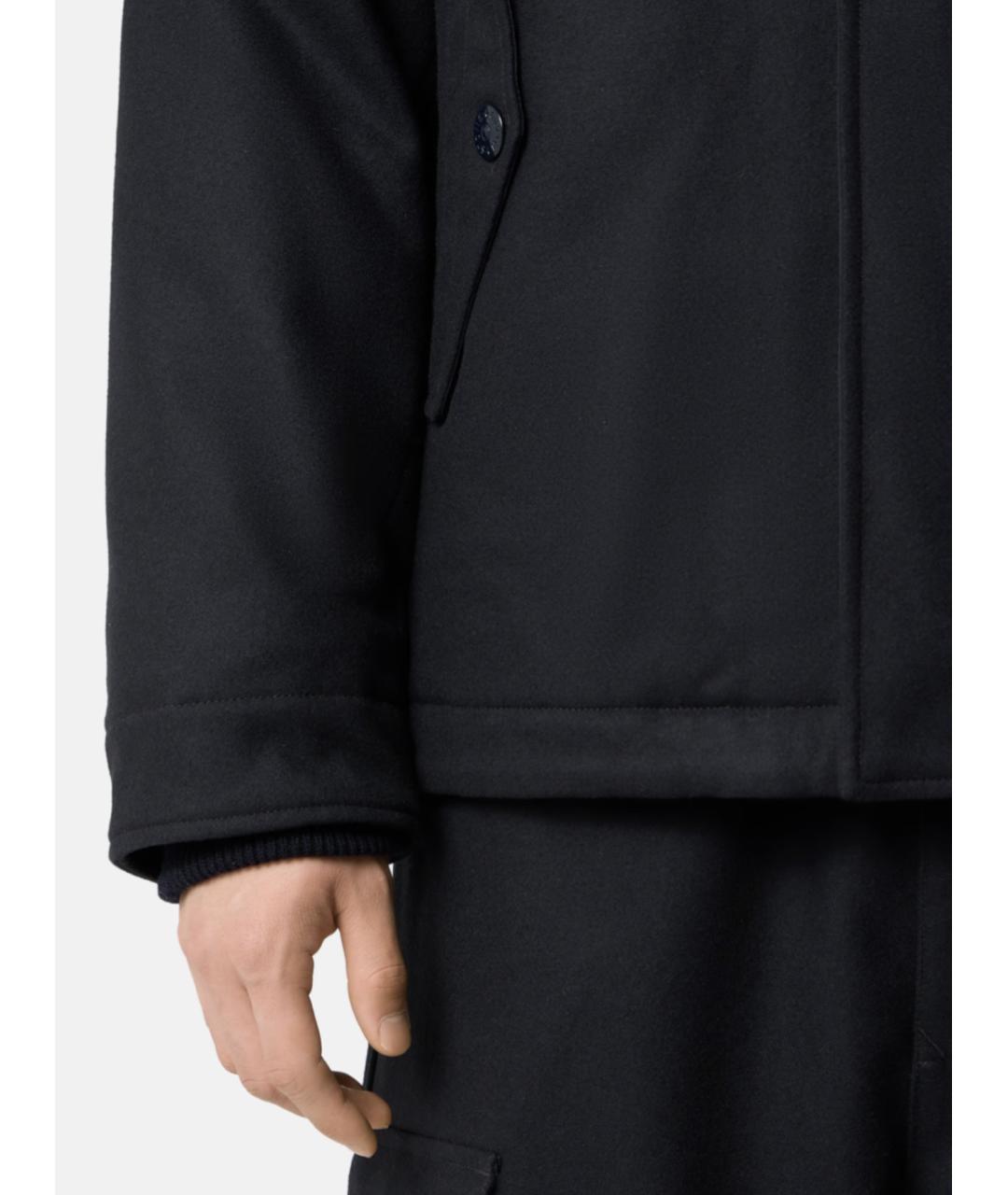 STONE ISLAND Темно-синяя шерстяная куртка, фото 5