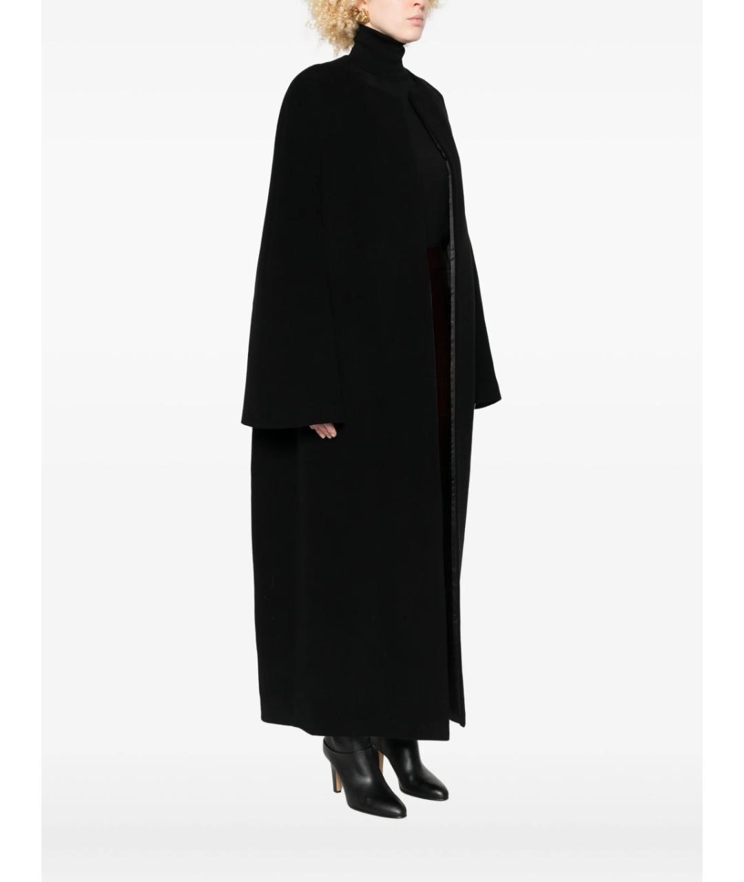 TOTEME Черное шерстяное пальто, фото 3
