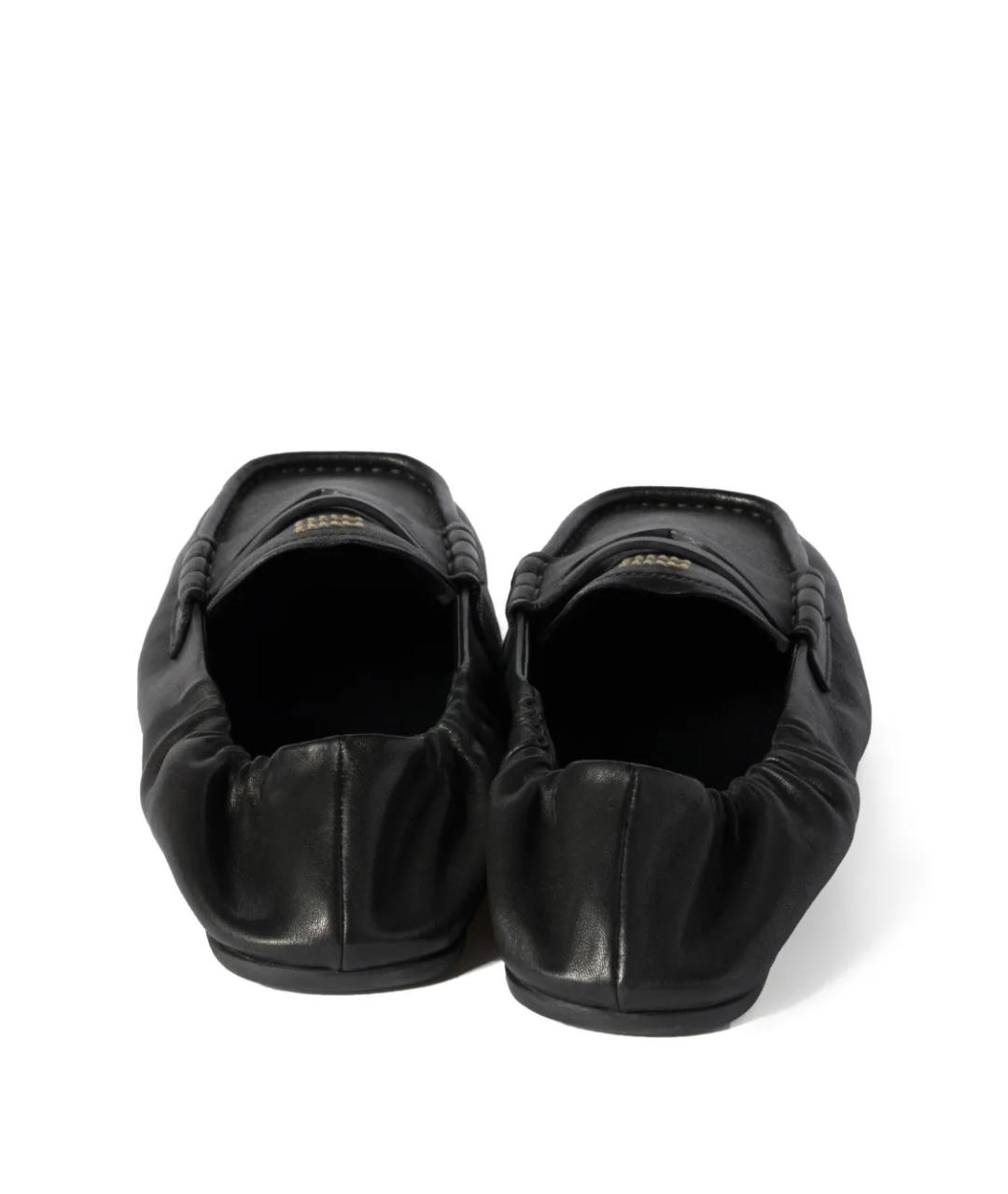 MIU MIU Черные кожаные балетки, фото 3
