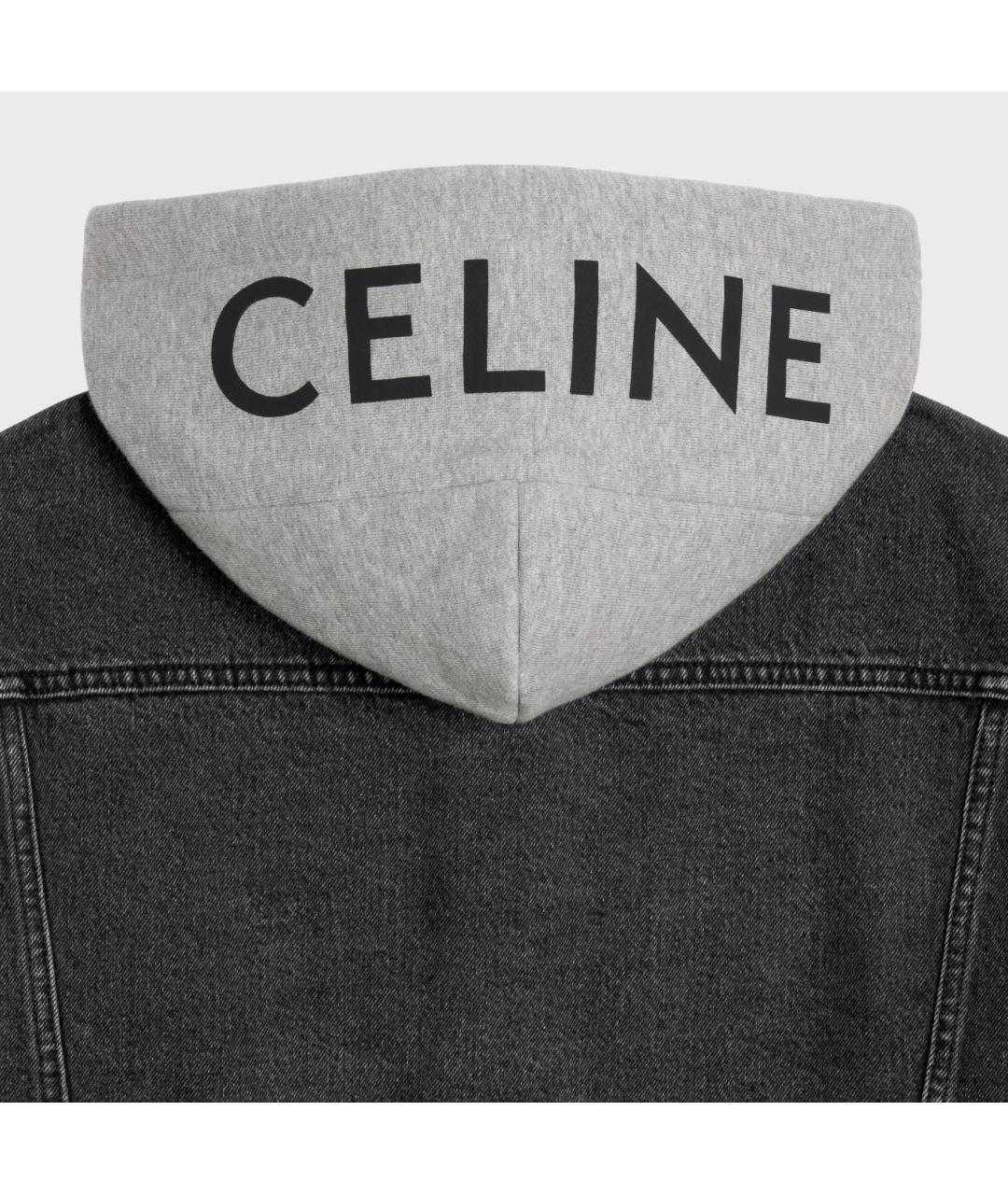 CELINE Черная хлопковая куртка, фото 4
