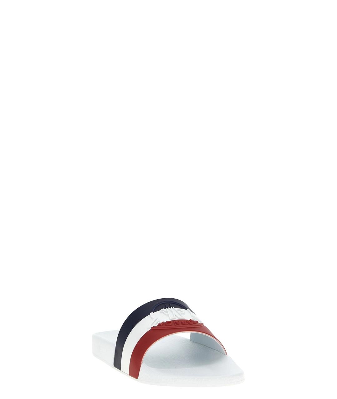 MONCLER Белые шлепанцы, фото 3