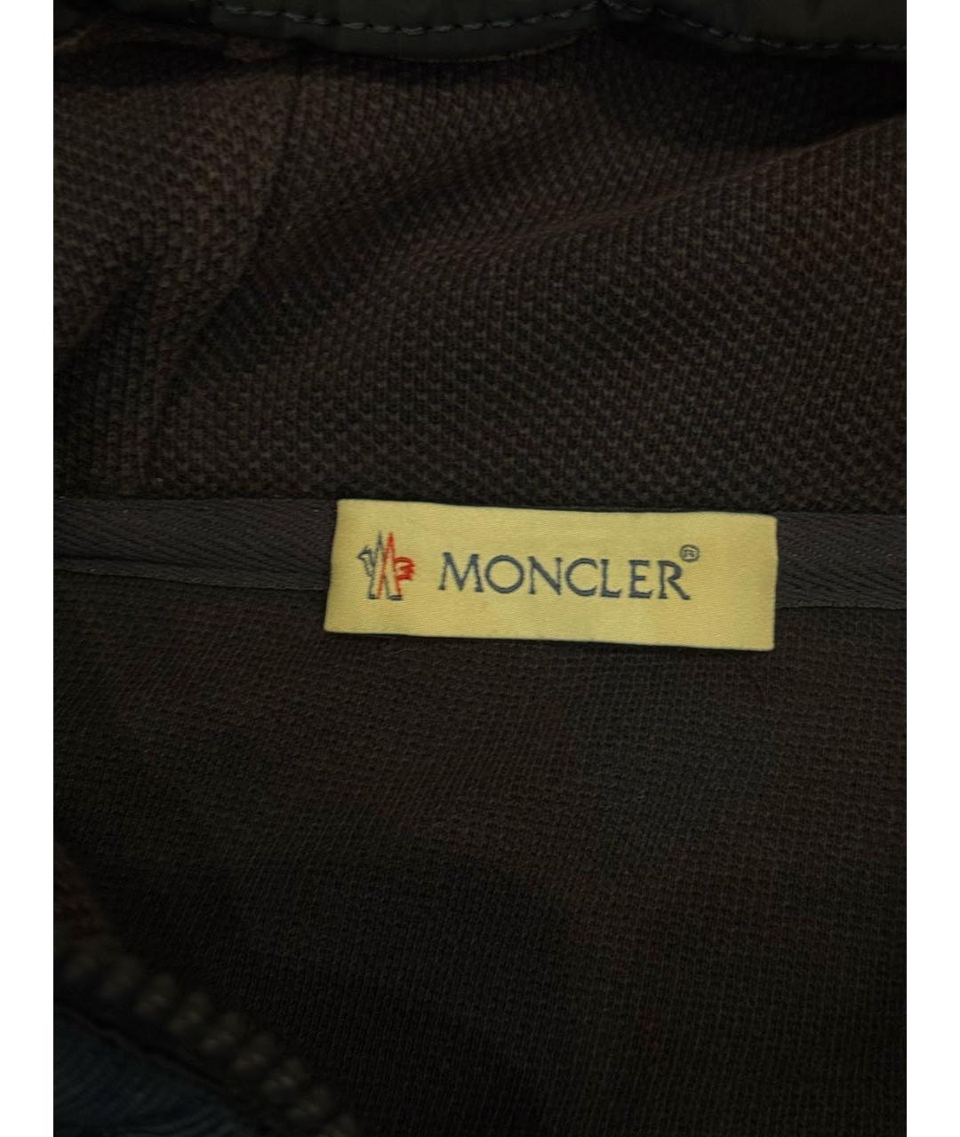 MONCLER Темно-синяя хлопковая куртка, фото 3