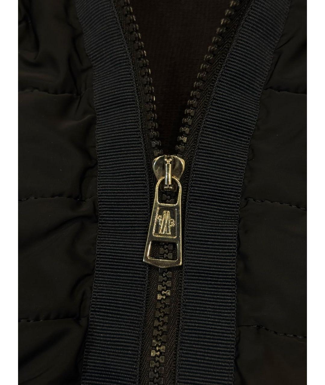 MONCLER Темно-синяя хлопковая куртка, фото 5