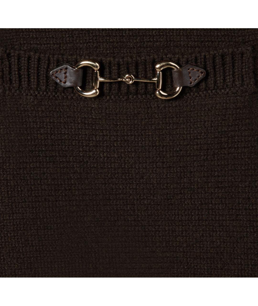 GUCCI Коричневый кашемировый джемпер / свитер, фото 5