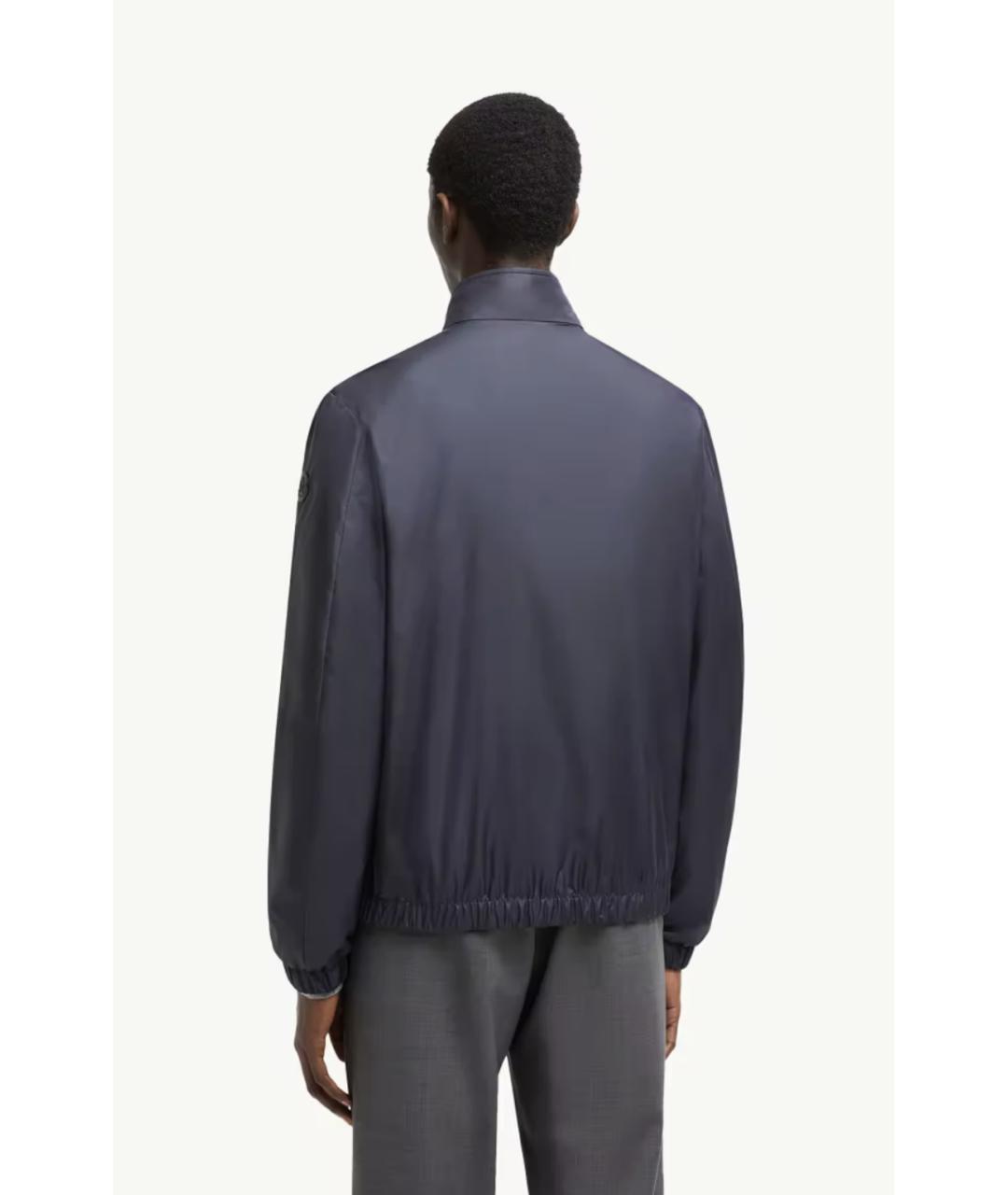 MONCLER Синяя полиамидовая куртка, фото 4